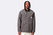 Chaqueta Carhartt WIP Chore Coat Graphite Black Stone Canvas para hombre